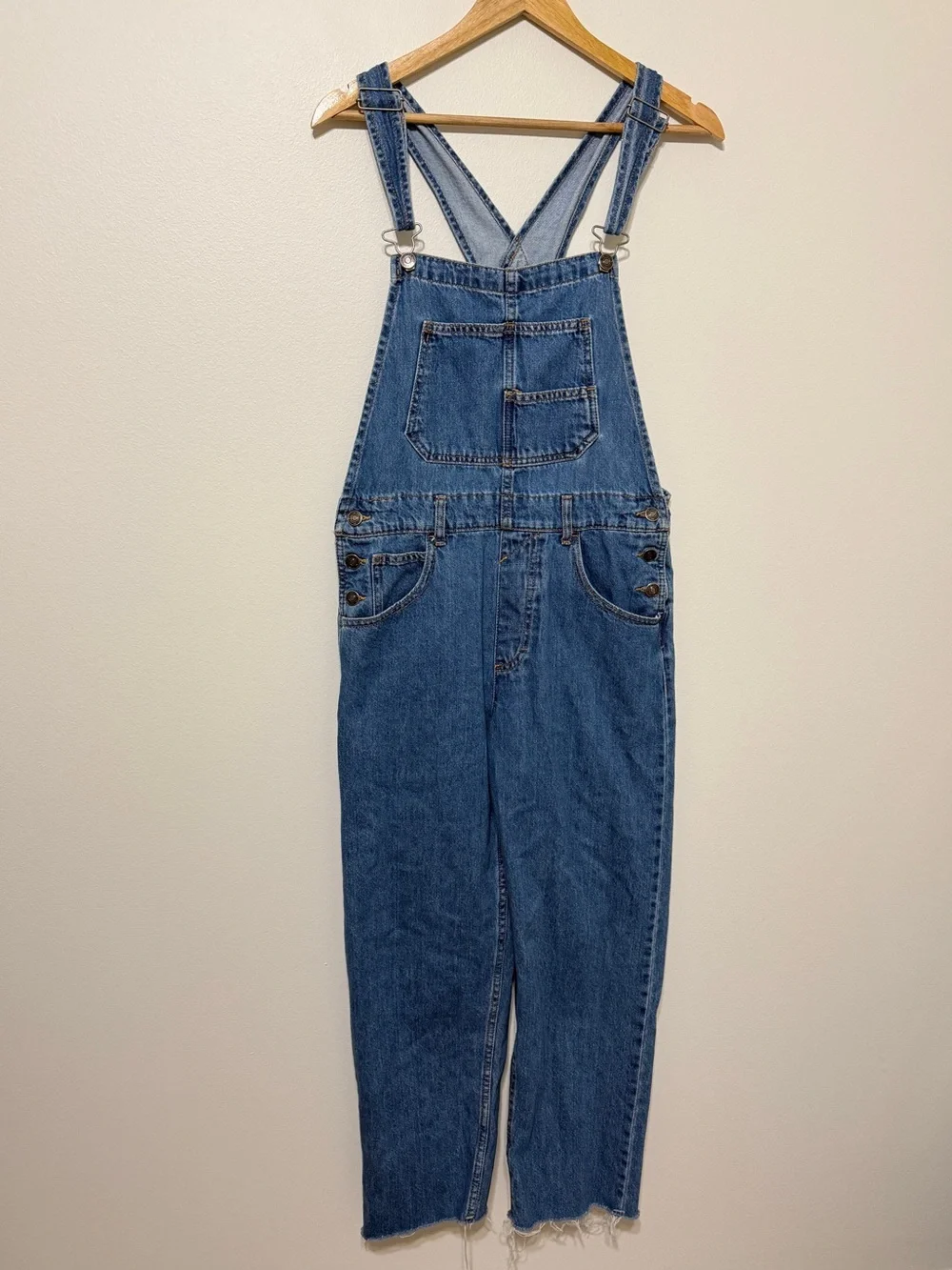 Free People We The Free Ziggy Denim Overalls Size Small NWOT